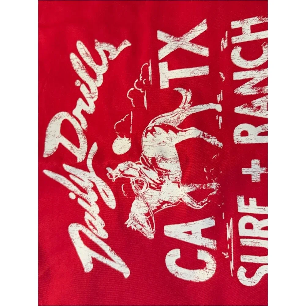 Daily Drills Limited Ed. Red Canvas Surf & Ranch Tote
